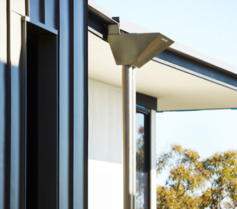 Rainhead and downpipe in Seaforth, rain water goods