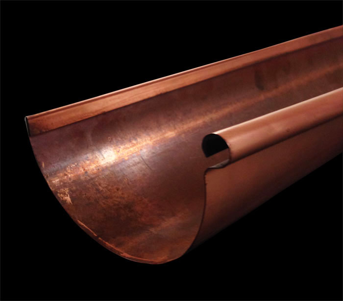 Copper and Zinc Half Round Gutters (Australian)