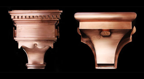 Rain Heads in Copper, Zinc, Stainless Steel, Colorbond and Aluminium