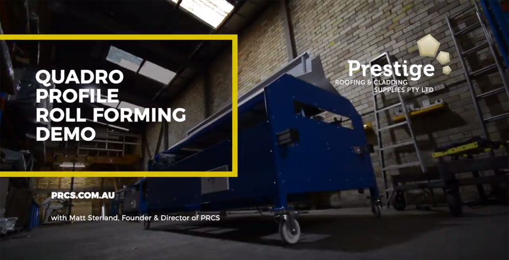 Quadro Profile Roll Forming Demo